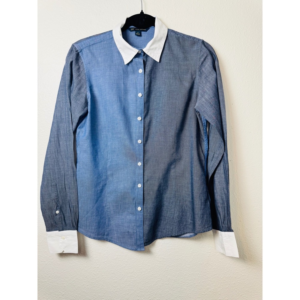 Brooks Brothers Bundle 346 Chambray Colorblock & Red Fleece Floral Shirts Size 4